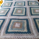 Granny square crochet blanket 