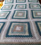 Granny square crochet blanket 