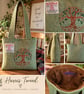 Harris Tweed Hanbag with Tree of life