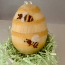 perfectly imperfect Needle Felted Wool Large Bee Easter Egg