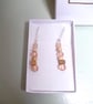 Healing Crystal Drop Earrings with Glass and Wood Bead and Yellow Brown Jasper  - Image 6