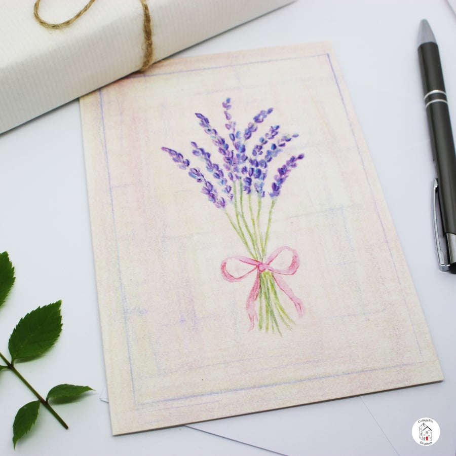 Lavender Greeting Card - Blank Card - Birthday Card