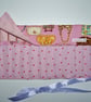 SALE  Pink Handbags Roll Up Crochet Hook Holder with 12 Bamboo Crochet Hooks.