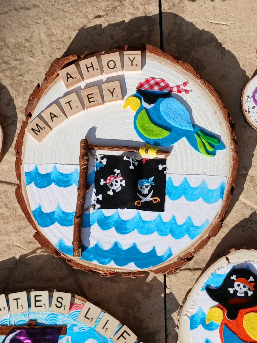 Wooden wall art Ahoy Matey