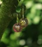 Small Red Moon Dangle Earrings - Image 3