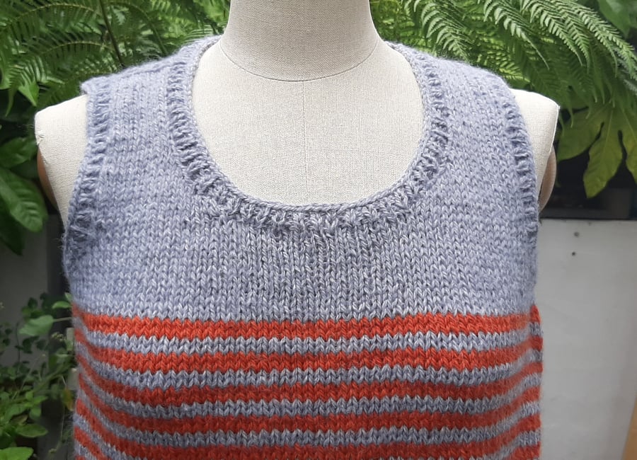 Soft hand knitted tank top 