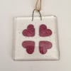 Handmade Fused Heart Suncatcher