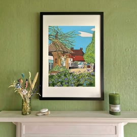 Cranleigh original acrylic painting by Artist Susie West