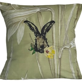 Hare, Easter Rabbit, Cushion Cover 16”x16”