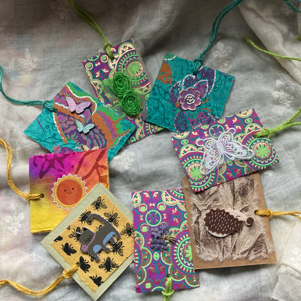 8 handmade unique gift tags