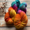 Hand dyed knitting yarn 4 ply MCN 100g Forever Autumn