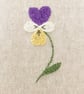 Hand Embroidered Viola Card - Image 2