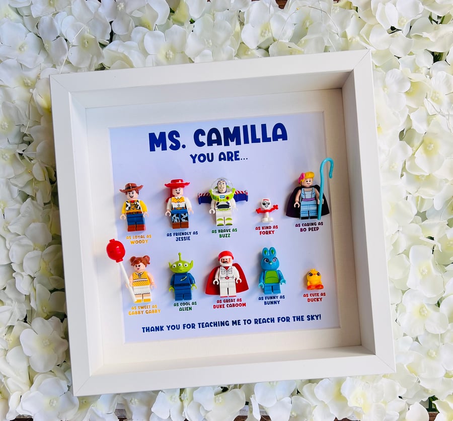 Toy Story Personalised Teacher Minifigures Gift Frame (10)