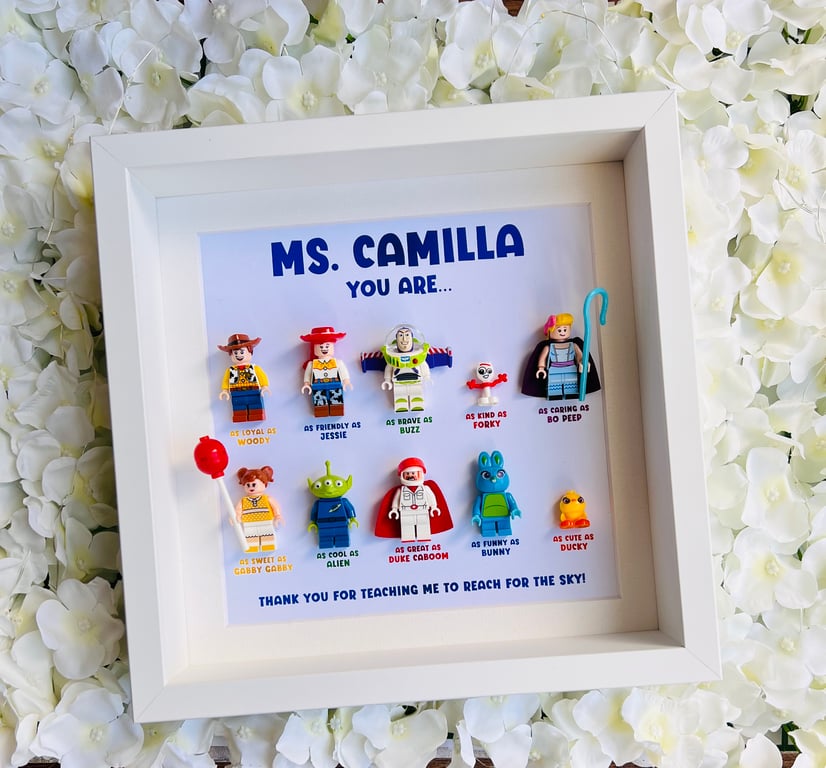 Toy Story Personalised Teacher Minifigures Gift Frame (10)