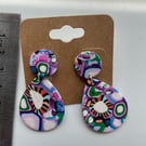 Hand crafted original bead earrings.