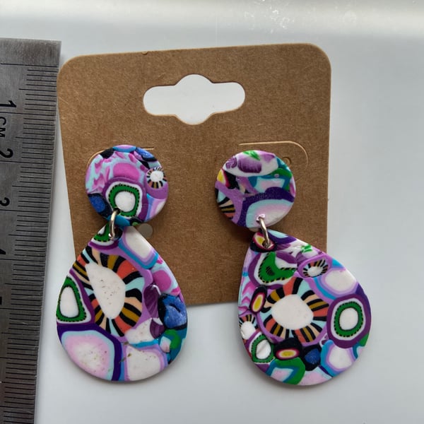 Hand crafted original bead earrings.