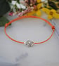 Friendship Bracelet-silver flower - Image 4