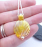 gold leaf pendant necklace - Image 3