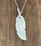 NEW! Porcelain white feather pendant - Image 4