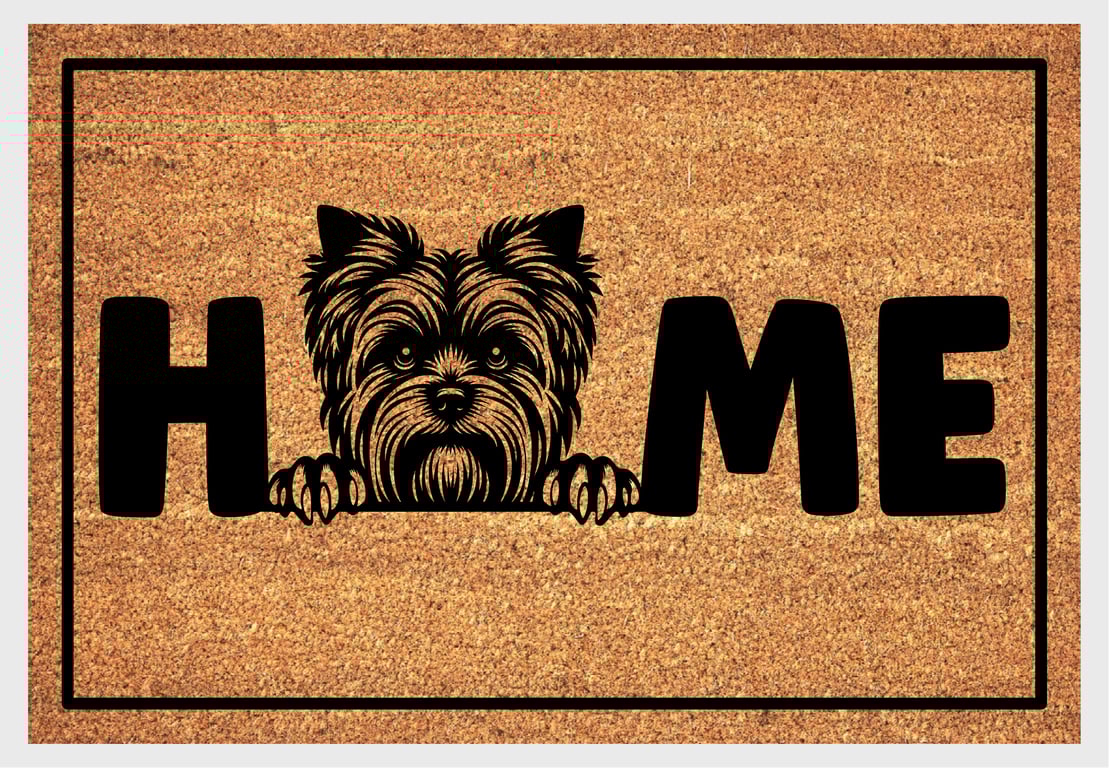 Yorkshire Terrier Home Door Mat No.2 - Welcome Mat - 3 Sizes