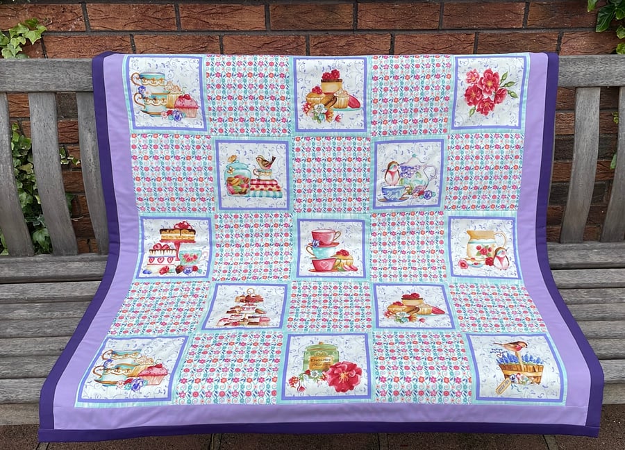 Handmade Patchwork Quilt - Afternoon Tea