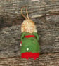Needle Felt Elf - wool textile art - to hang on your tree - Image 5