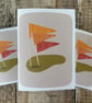 Happy Fathers Day, Modern Calligraphy, Golf, Greeting Card - Image 2