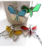 Butterfly Dangler Suncatcher Stained Glass Choose your colour - Image 1