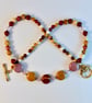 Mookaite Necklace With Pink Swarovski Crystals - Handmade In Devon - Free UK P&P - Image 10