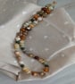 Mocha Necklace, Pretty beaded necklace, Charming necklace - Image 2