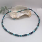 Blue mix Terra Jasper necklace