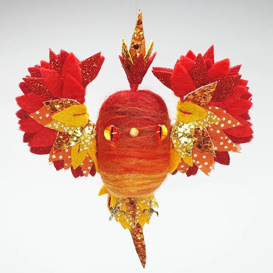 Sun Fire Phoenix Art Doll