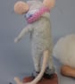 Needle Felted Cosy Grey Mouse - Woollen Decoration  - Image 3