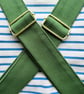 Gardening Apron with Harvest Pouch and Cross Back Straps. Green Canvas - Image 4