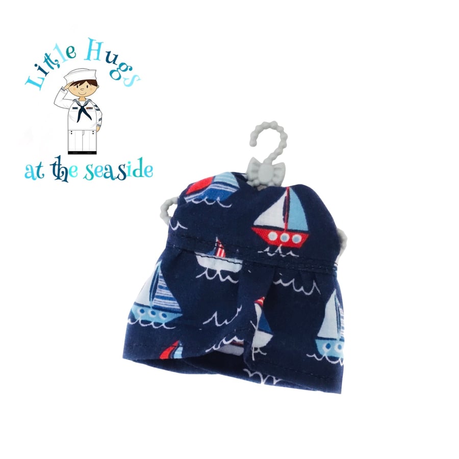 Sailing Boats Dress to fit the Little Hugs dolls and Baby Daisy