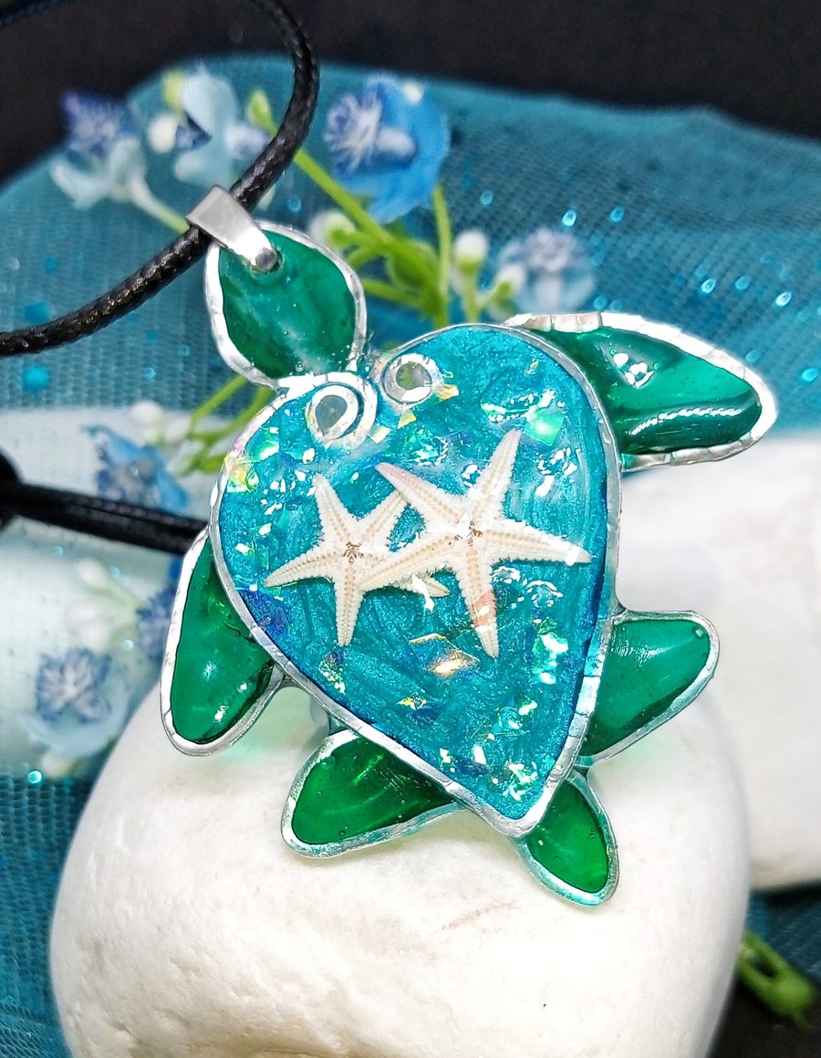 Turtle Necklace Folksy