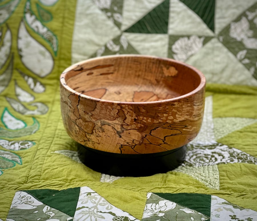 7” Spalted Maple Bowl
