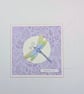 Dragonfly handmade card in pretty pastels, for a Birthday, get well, thank you