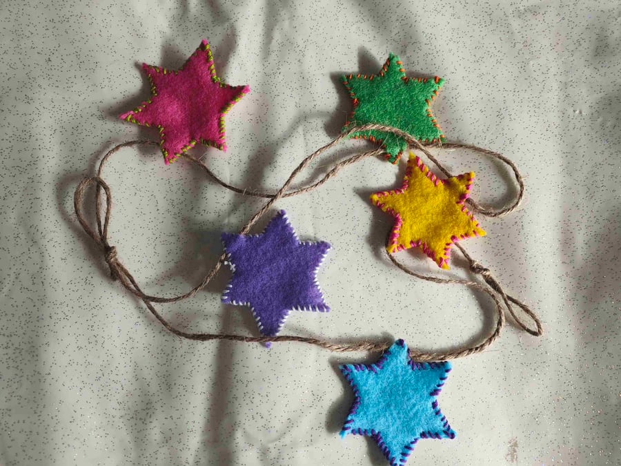Perfectly imperfect star garland 
