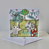 Special Order for A.M. - 'New Baby Card' - Handmade Blank Card