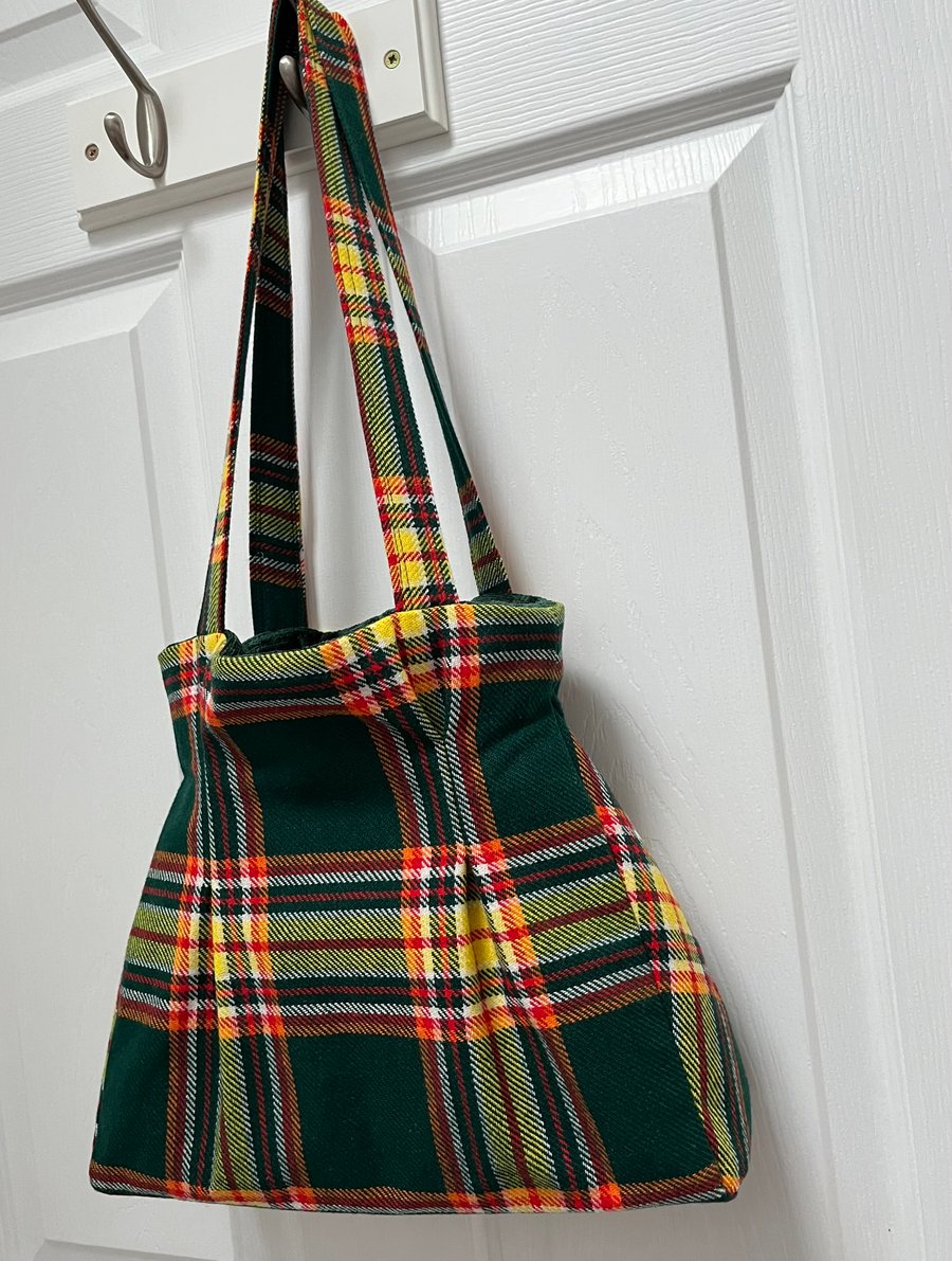 Tartan shoulder bag