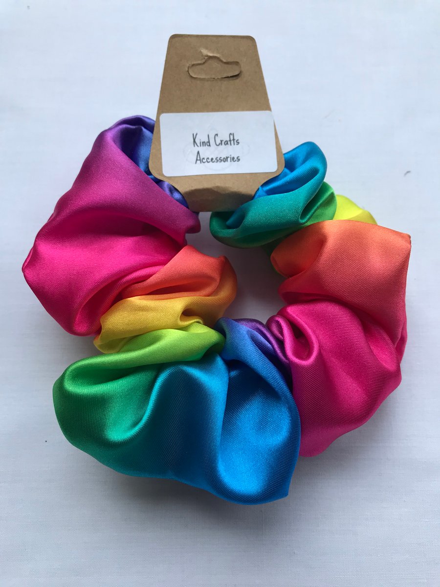 Large Silky satin luxury fabric scrunchies, Large scrunchie, Satin fabric 