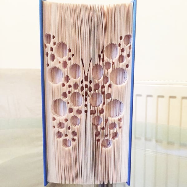 Bubble Butterfly CUT & FOLD Book Folding Pattern - EMAILED PDF PATTERN