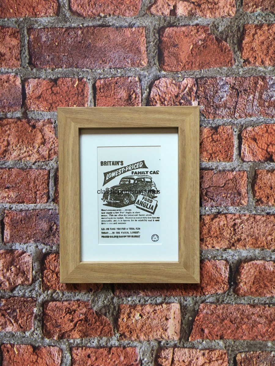 The Ford Anglia framed print 