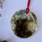 Portal Glazed Porcelain Christmas Tree Decoration Ornament Winter Woodland Glaze