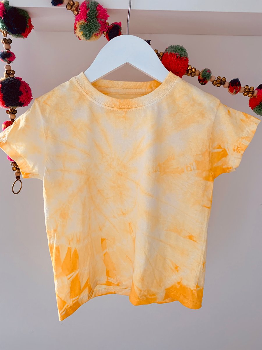 Yellow Children’s Tie Dye Tshirt