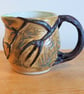 Pottery tree jug finished in green and brown bark colour glazes - Image 2