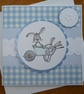 Happy Birthday Card - Rabbit in Wheelbarrow - Image 1