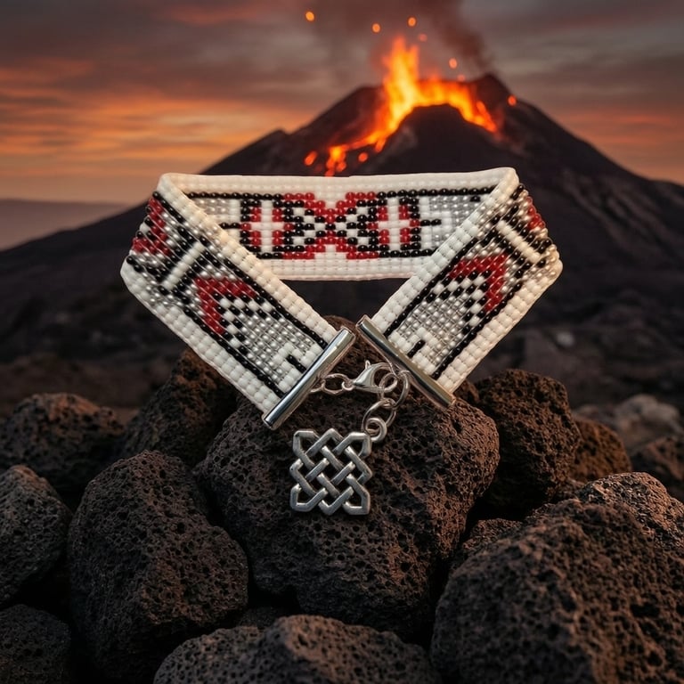 Beaded handmade seedbead bracelet