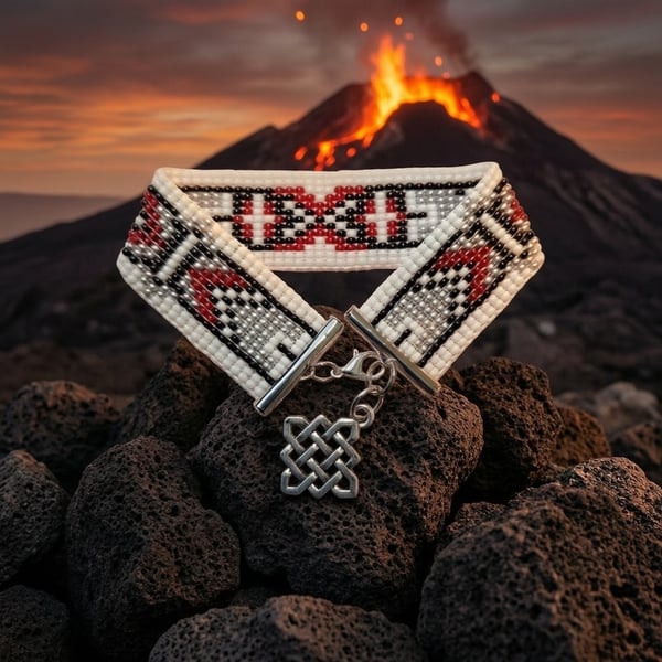 Beaded handmade seedbead bracelet